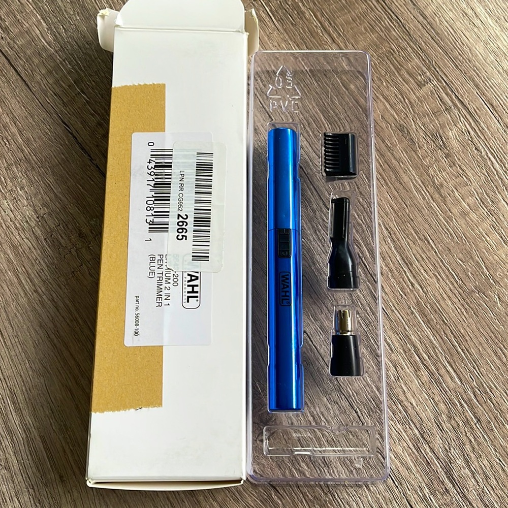 New Wahl Blue Pen Trimmer
